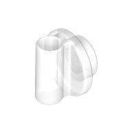 LEGO® los onderdeel Plaat Rond in kleur Doorzichtig 25893