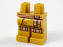 Plaatje in Gallery viewer laden, LEGO® los onderdeel Benen met Motief Parel Goud 970c00pb1163