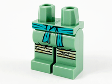 Plaatje in Gallery viewer laden, LEGO® los onderdeel Benen met Motief Zandgroen 970c00pb1162