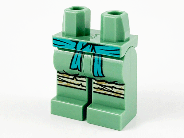 LEGO® los onderdeel Benen met Motief Zandgroen 970c00pb1162