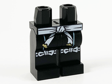 Plaatje in Gallery viewer laden, LEGO® los onderdeel Benen met Motief Zwart 970c00pb1166