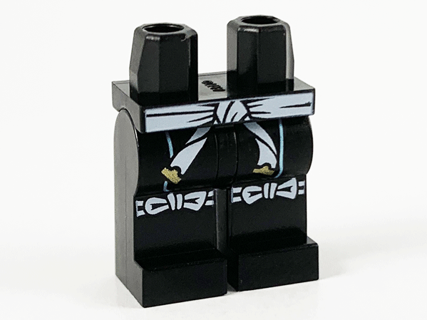 LEGO® los onderdeel Benen met Motief Zwart 970c00pb1166