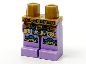 LEGO® los onderdeel Benen met Motief Parel Goud 970c154pb02