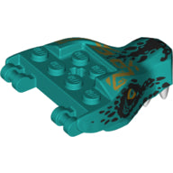Plaatje in Gallery viewer laden, LEGO® Dier Onderdelen met Motief Donker Turkoois 72362pb01