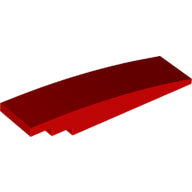 LEGO® los onderdeel Dakpan Gebogen in kleur Rood 42918