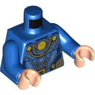 LEGO® los onderdeel Lijf met Motief Blauw 973pb4447c01