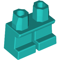 LEGO® los onderdeel Benen Aangepast Donker Turkoois 41879