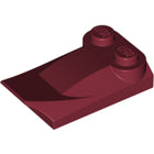 LEGO® los onderdeel Dakpan Gebogen in kleur Donkerrood 47456