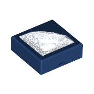 LEGO® Tegel Aangepast met Motief Donkerblauw 72078pb01