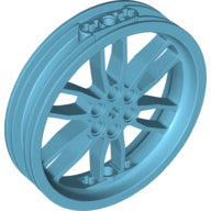 Plaatje in Gallery viewer laden, LEGO® los onderdeel Wiel in kleur Medium Azuurblauw 88517