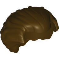 LEGO® los onderdeel Haar in kleur Donker Bruin 21269