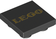 LEGO® onderdeel Tegel Aangepast met Motief Zwart 11203pb055