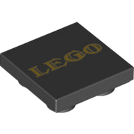 LEGO® onderdeel Tegel Aangepast met Motief Zwart 11203pb055