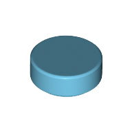 LEGO® los onderdeel Tegel Rond Medium Azuurblauw 98138
