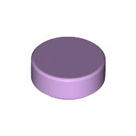 LEGO® los onderdeel Tegel Rond in kleur Lavendel 98138