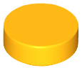 Plaatje in Gallery viewer laden, LEGO® los onderdeel Tegel Rond Helder Licht Oranje 98138