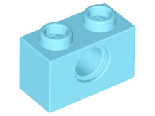 Plaatje in Gallery viewer laden, LEGO® los onderdeel Technische Steen Medium Azuurblauw 3700