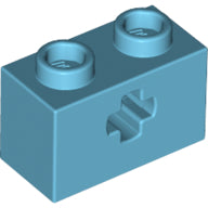 Plaatje in Gallery viewer laden, LEGO® los onderdeel Technische Steen Medium Azuurblauw 32064