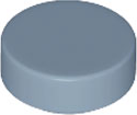 LEGO® los onderdeel Tegel Rond in kleur Zandblauw 98138