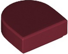 LEGO® los onderdeel Tegel Rond in kleur Donkerrood 24246