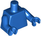 LEGO® los onderdeel Lijf in kleur Blauw 973c00