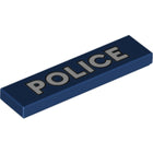 LEGO® los onderdeel Tegel met Motief Donkerblauw 2431pb660