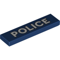 LEGO® los onderdeel Tegel met Motief Donkerblauw 2431pb660