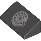 LEGO® los onderdeel Dakpan met Motief Zwart 85984pb290