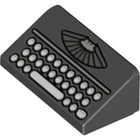 LEGO® los onderdeel Dakpan met Motief Zwart 85984pb291