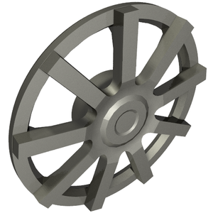 LEGO® los onderdeel Wiel Accessoire Parel Donkergrijs 72210b