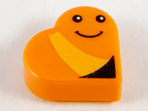 LEGO® los onderdeel Tegel Rond met Motief Oranje 39739pb04