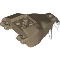 Plaatje in Gallery viewer laden, LEGO® Dier Onderdelen met Motief Donker Geelbruin 72224pb03