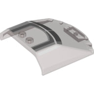 Plaatje in Gallery viewer laden, LEGO® Voorruit met Motief Doorzichtig Zwart 65633pb03