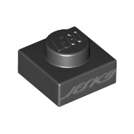 LEGO® los onderdeel Plaat met Motief Zwart 3024pb015