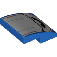 LEGO® onderdeel Dakpan Gebogen met Motief Blauw 15068pb366