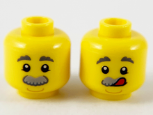 Plaatje in Gallery viewer laden, LEGO® los onderdeel Hoofd in kleur Geel 3626cpb2740