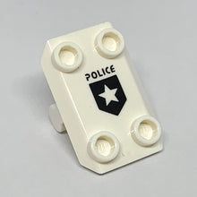 Plaatje in Gallery viewer laden, LEGO® los onderdeel Plaat Aangepast met Motief Wit 30166pb02
