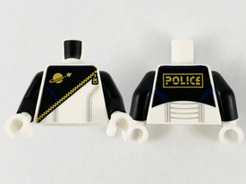 LEGO® los onderdeel Lijf met Motief Wit 973pb4140c01