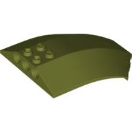 Plaatje in Gallery viewer laden, LEGO® los onderdeel Voorruit in kleur Olijfgroen x224