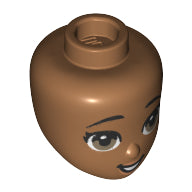 Plaatje in Gallery viewer laden, LEGO® los onderdeel Hoofd in kleur Medium Noga 72419