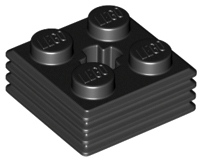LEGO® los onderdeel Steen Aangepast in kleur Zwart 71752