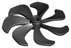 LEGO® los onderdeel Propellor in kleur Zwart 87751