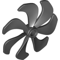 Plaatje in Gallery viewer laden, LEGO® los onderdeel Propellor in kleur Zwart 87751