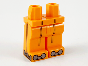 LEGO® los onderdeel Benen met Motief Oranje 970c00pb1156