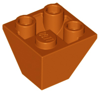 LEGO® los onderdeel Dakpan Omgekeerd Donker Oranje 3676