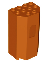 Plaatje in Gallery viewer laden, LEGO® los onderdeel Paneel in kleur Donker Oranje 30246