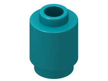 Plaatje in Gallery viewer laden, LEGO® los onderdeel Steen Rond in kleur Donker Turkoois 3062