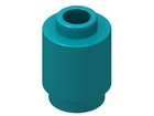 LEGO® los onderdeel Steen Rond in kleur Donker Turkoois 3062