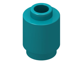 LEGO® los onderdeel Steen Rond in kleur Donker Turkoois 3062