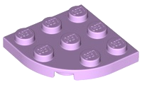 Plaatje in Gallery viewer laden, LEGO® los onderdeel Plaat Rond in kleur Lavendel 30357